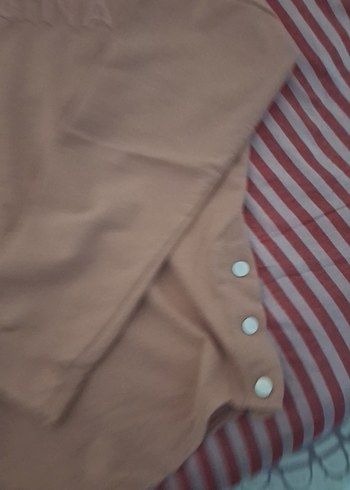 Pembe Kapüşonlu Düğmeli Kadın Sweatshirt - Görsel 5