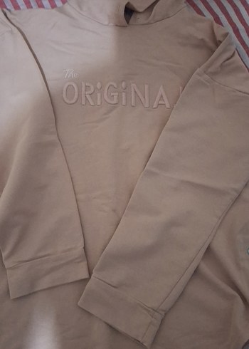 Pembe Kapüşonlu Düğmeli Kadın Sweatshirt - Görsel 4