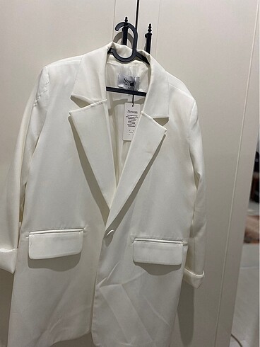 s Beden beyaz Renk Bayan blazer ceket