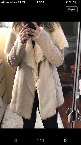 Bershka içi kürklü kaban