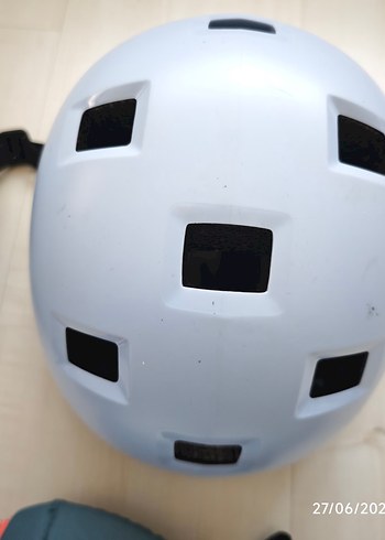 Mavi Gri Biker Diz Koruyucu Velcro Bağlamalı - Görsel 5