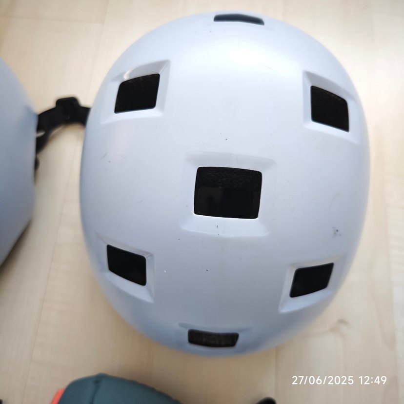 Mavi Gri Biker Diz Koruyucu Velcro Bağlamalı - Görsel 5