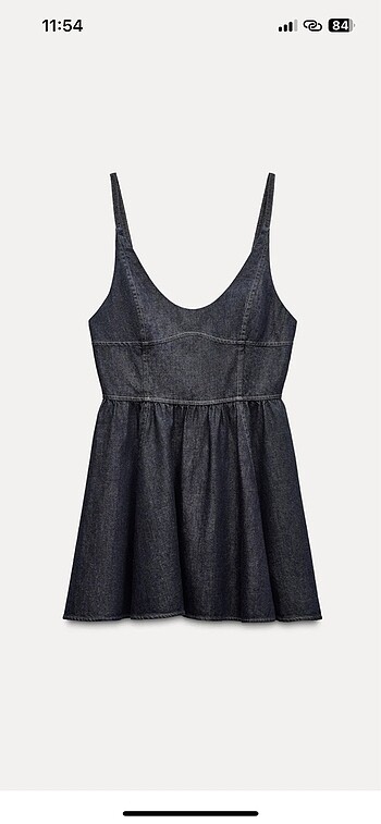 xl Beden Denim elbise
