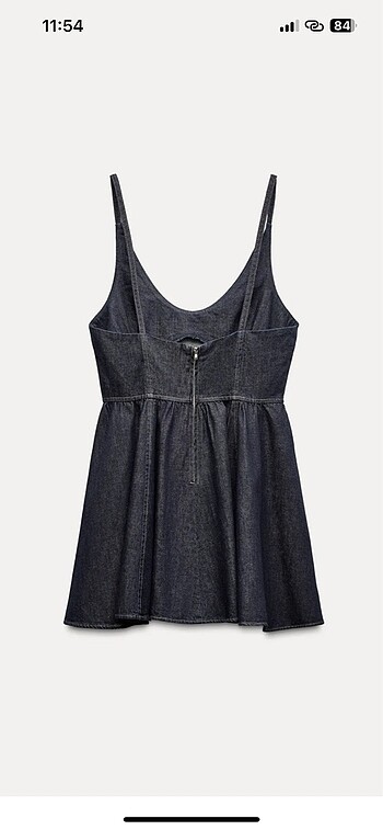 xl Beden lacivert Renk Denim elbise