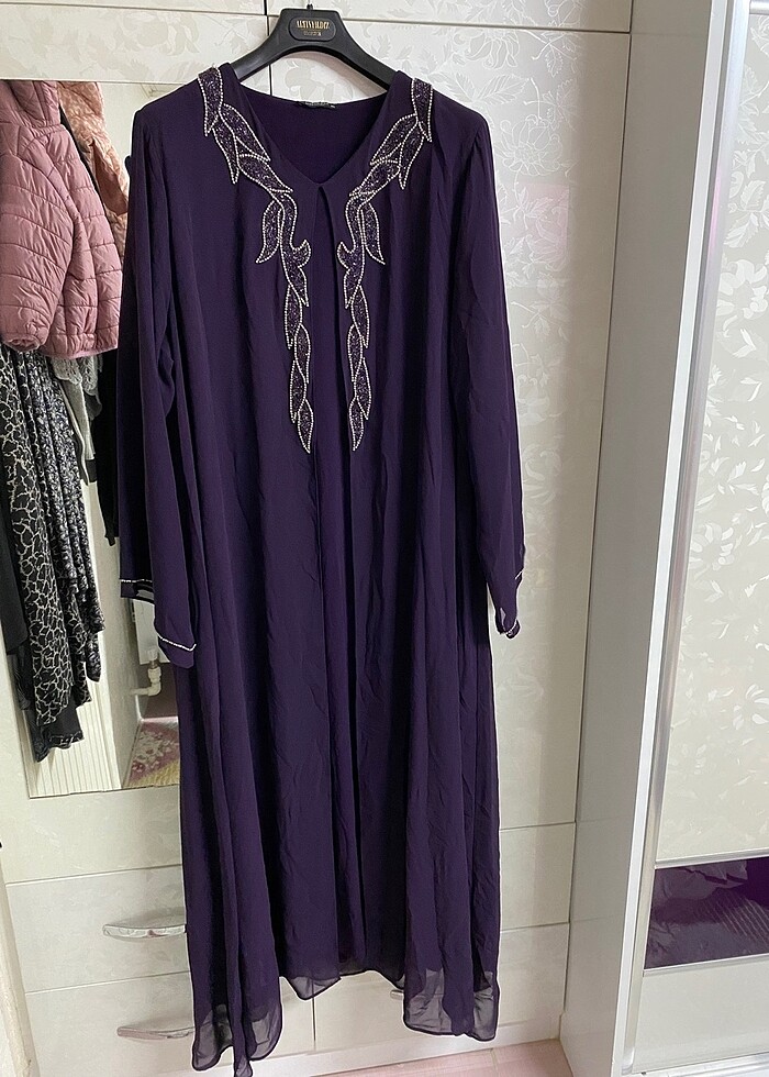 Büyük beden tesettür abiye - Görsel 2