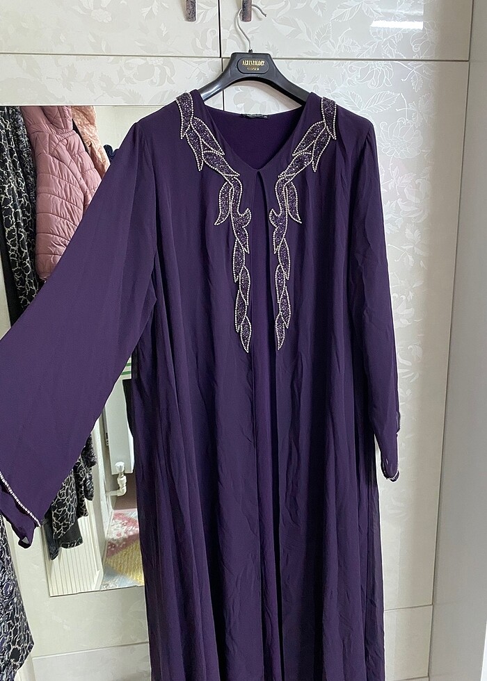 Büyük beden tesettür abiye - Görsel 3