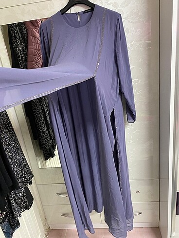 Büyük beden tesettür abiye - Görsel 5