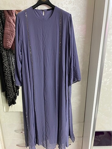 Büyük beden tesettür abiye - Görsel 8