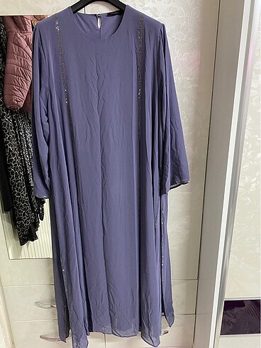 Büyük beden tesettür abiye - Görsel 9