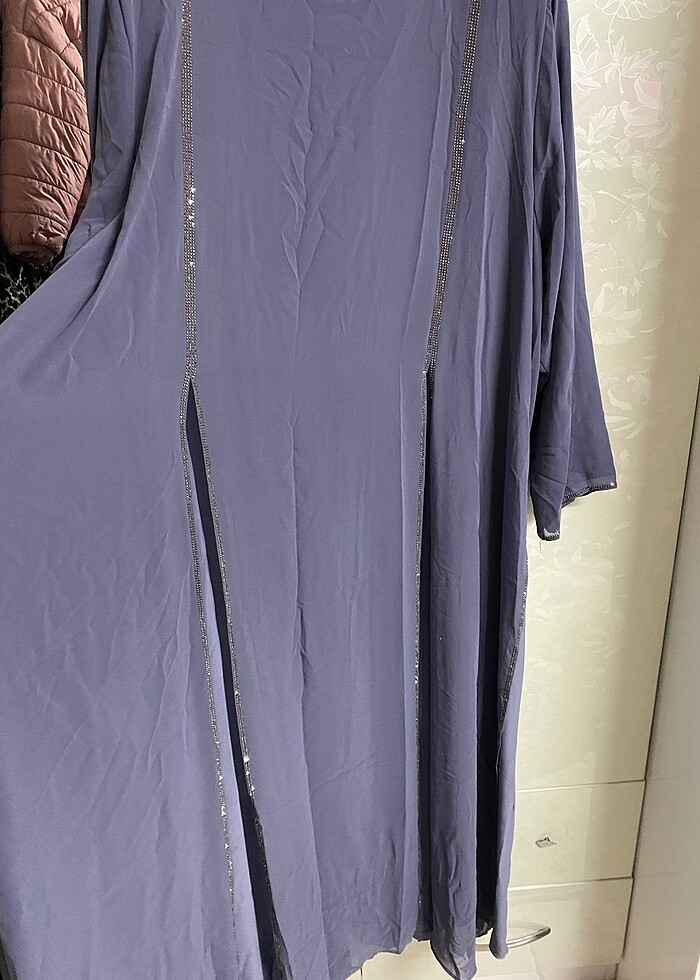 Büyük beden tesettür abiye - Görsel 2