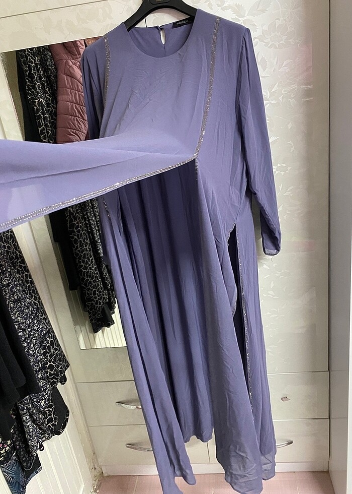 Büyük beden tesettür abiye - Görsel 5