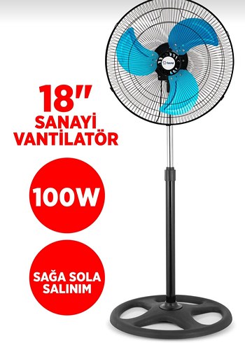 Diğer 3'ü 1 Arada Masaüstü, Duvar ve Ayaklı Vantilatör