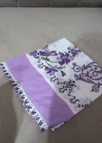 İşlemeli Mor Pastel Yazma