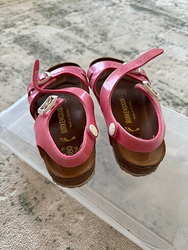 Birkenstock Orijinal birkenstock kız çocuk pembe sandalet