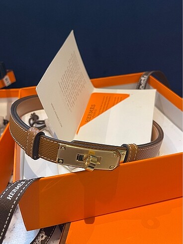 Beden camel Renk Hermes Deri Kemer Camel