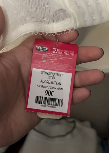 diğer Beden beyaz Renk Penti Beyaz Dantel Bohem Büstiyer