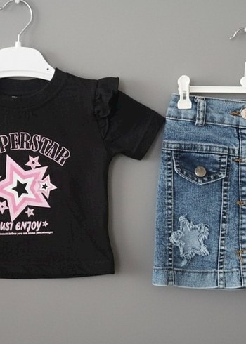 Zara Kız Çocuk Siyah Rock Punk Tişört
