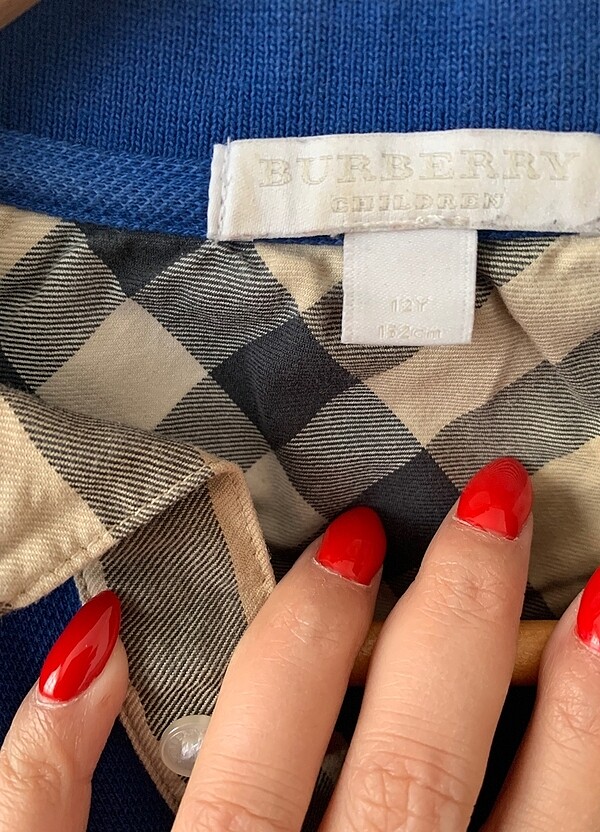 Burberry polo yaka tişört - Görsel 2