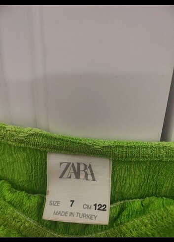 7 Yaş Beden yeşil Renk Zara marka kız çocuk tulum