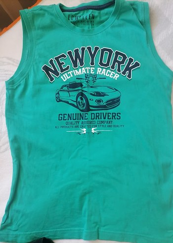 11-12 Yaş Beden Jean Şort ve kolsuz tshirt