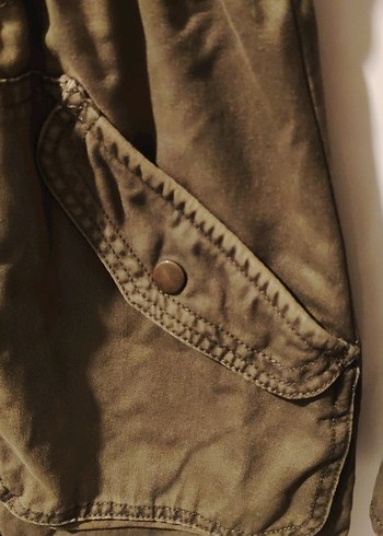 Asker Yeşili Kadın Parka/Ceket - Görsel 5