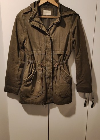 Asker Yeşili Kadın Parka/Ceket - Görsel 2