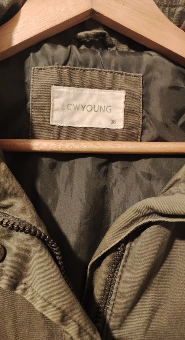 Asker Yeşili Kadın Parka/Ceket - Görsel 3