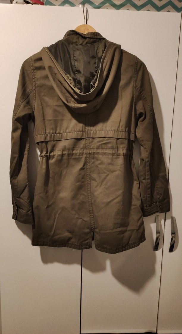 Asker Yeşili Kadın Parka/Ceket - Görsel 4