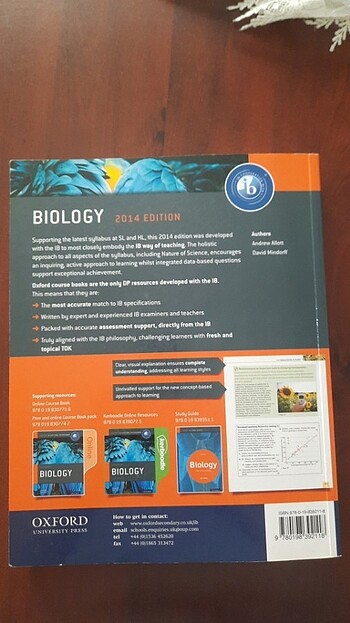  Beden Renk IB Biyoloji kitabı IB Biology