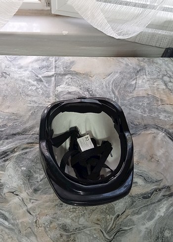 Renkli Mor Bisiklet Kaskı Velcro Bantlı - Görsel 6