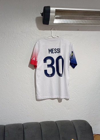 m Beden Beyaz Erkek Kısa Kollu Spor Forma