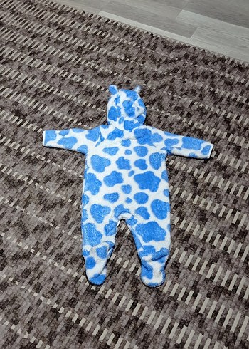 Mavi Leopar Desenli Bebek Tulum - Görsel 7