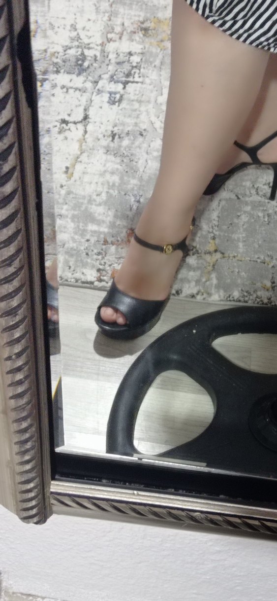 siyah stiletto topuklu ayakkabı - Görsel 5