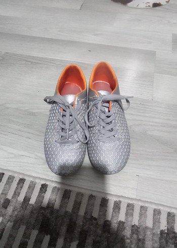 Gri Bağcıklı Erkek Futbol Ayakkabısı - Görsel 6