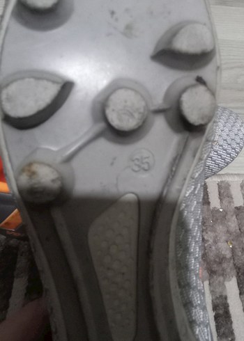 Gri Bağcıklı Erkek Futbol Ayakkabısı - Görsel 7