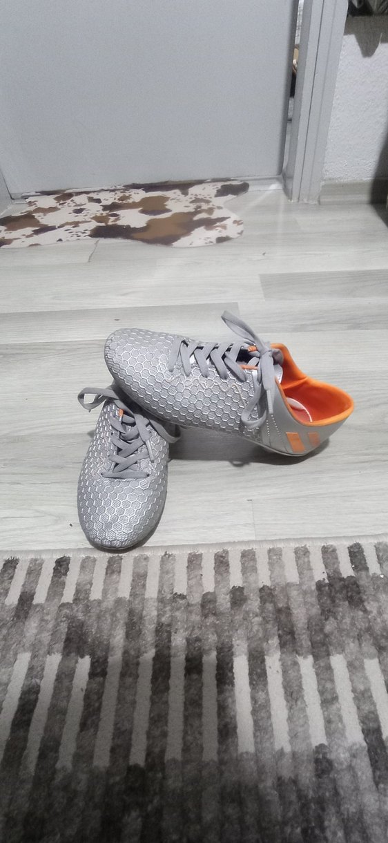 Gri Bağcıklı Erkek Futbol Ayakkabısı - Görsel 3