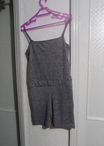 Gri Baskılı Kadın Tulum - Görsel 4