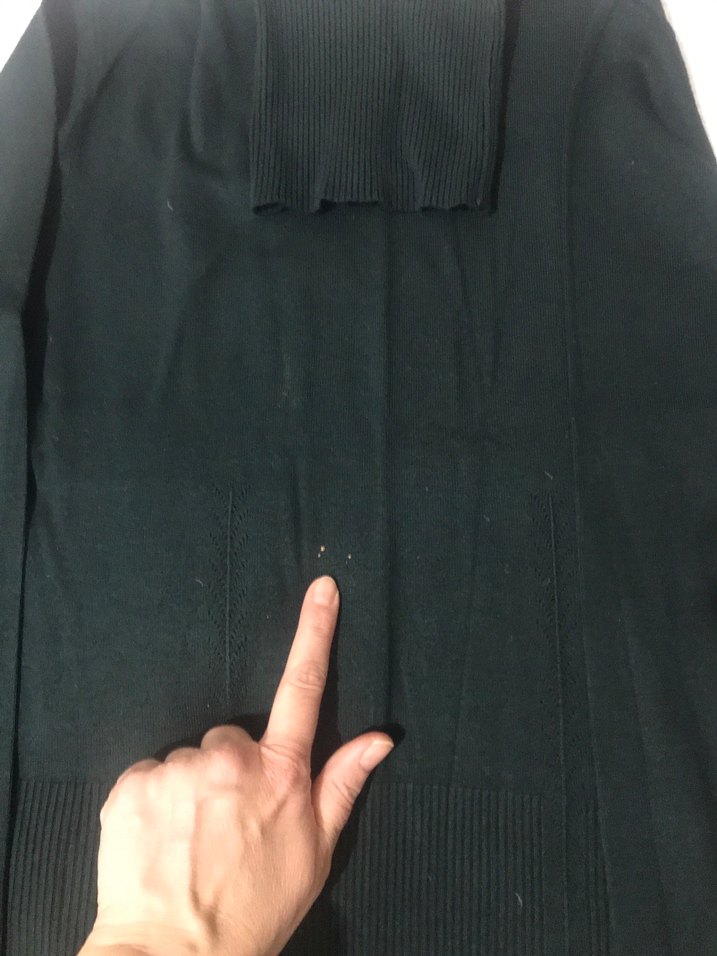 2 Adet Düğmeli Yeşil ve kahverengi Boğazlı Kadın Kazak - Görsel 2