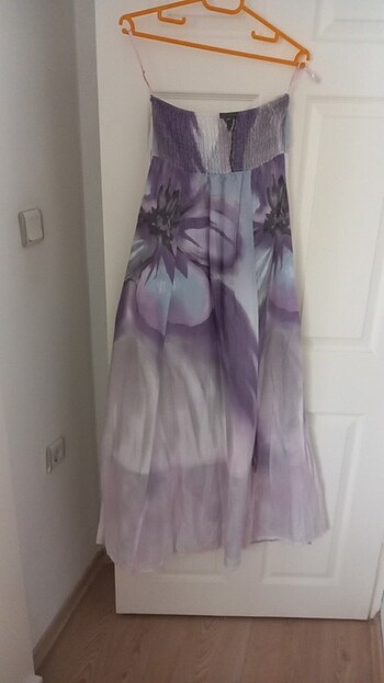 Straplez elbise - Görsel 5