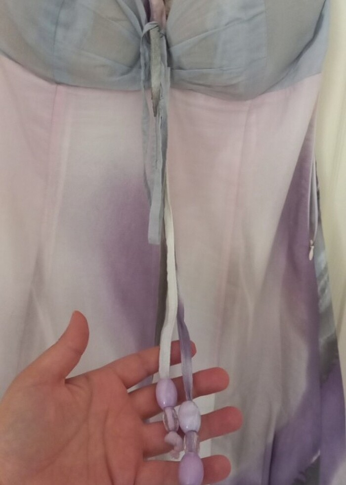 Straplez elbise - Görsel 3