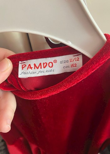 Kız Çocuk Kırmızı Puantiyeli Tül Kollu Elbise - Görsel 4