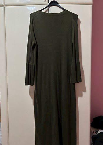 Siyah Uzun Triko Elbise - Görsel 3