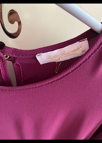 Uzun Kollu Mor Salaş Tunik - Görsel 2