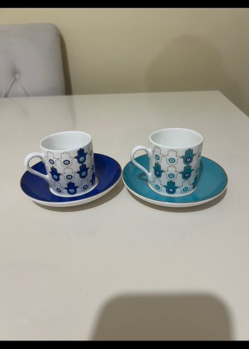 Paşabahçe Renkli Desenli Porselen Fincan Takımı