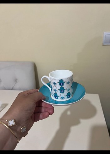 Beden Paşabahçe Renkli Desenli Porselen Fincan Takımı