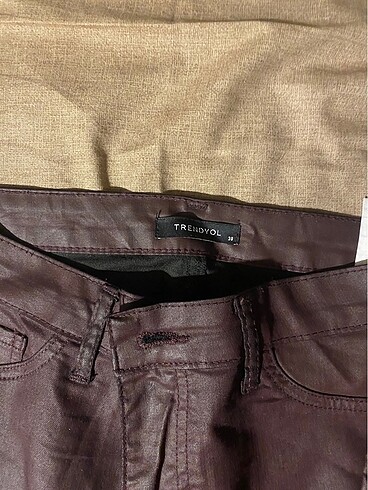 Zara Deri bordo pantolon