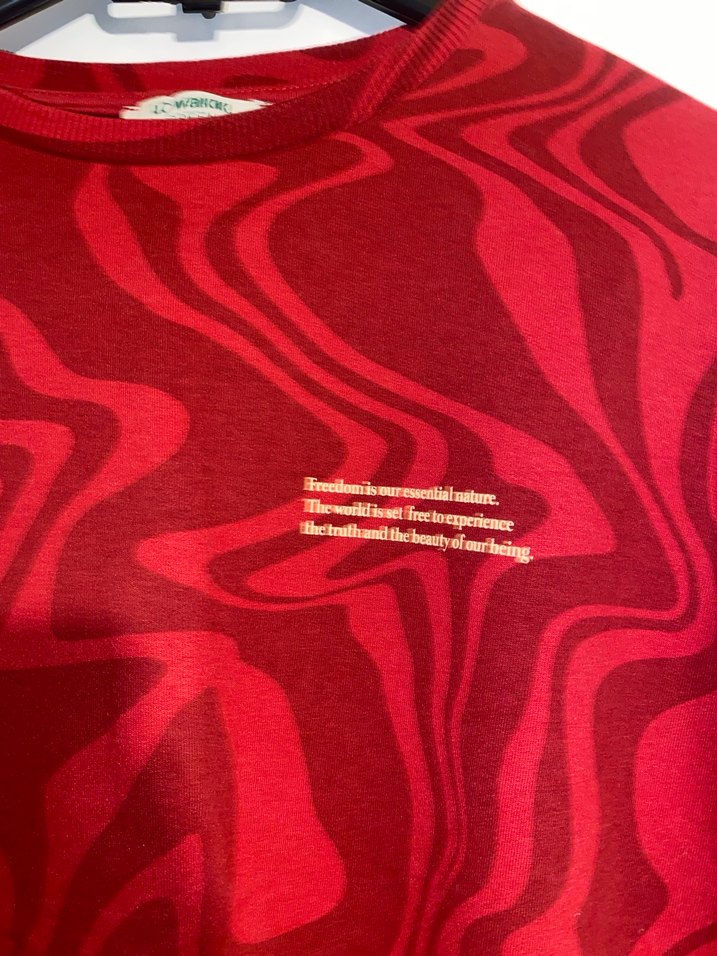 LCW Vision Kadın Kırmızı Batik Sweatshirt - Görsel 4