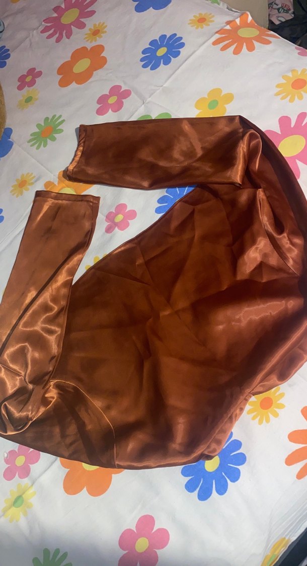 Kızlar İçin Kahverengi Saten Bolero - Görsel 4