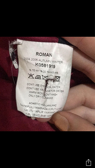 Roman Marka Roman kaşe kaban