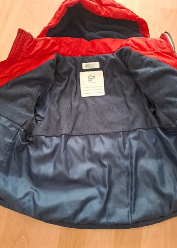 H&M Kırmızı Kapüşonlu Erkek Çocuk Mont